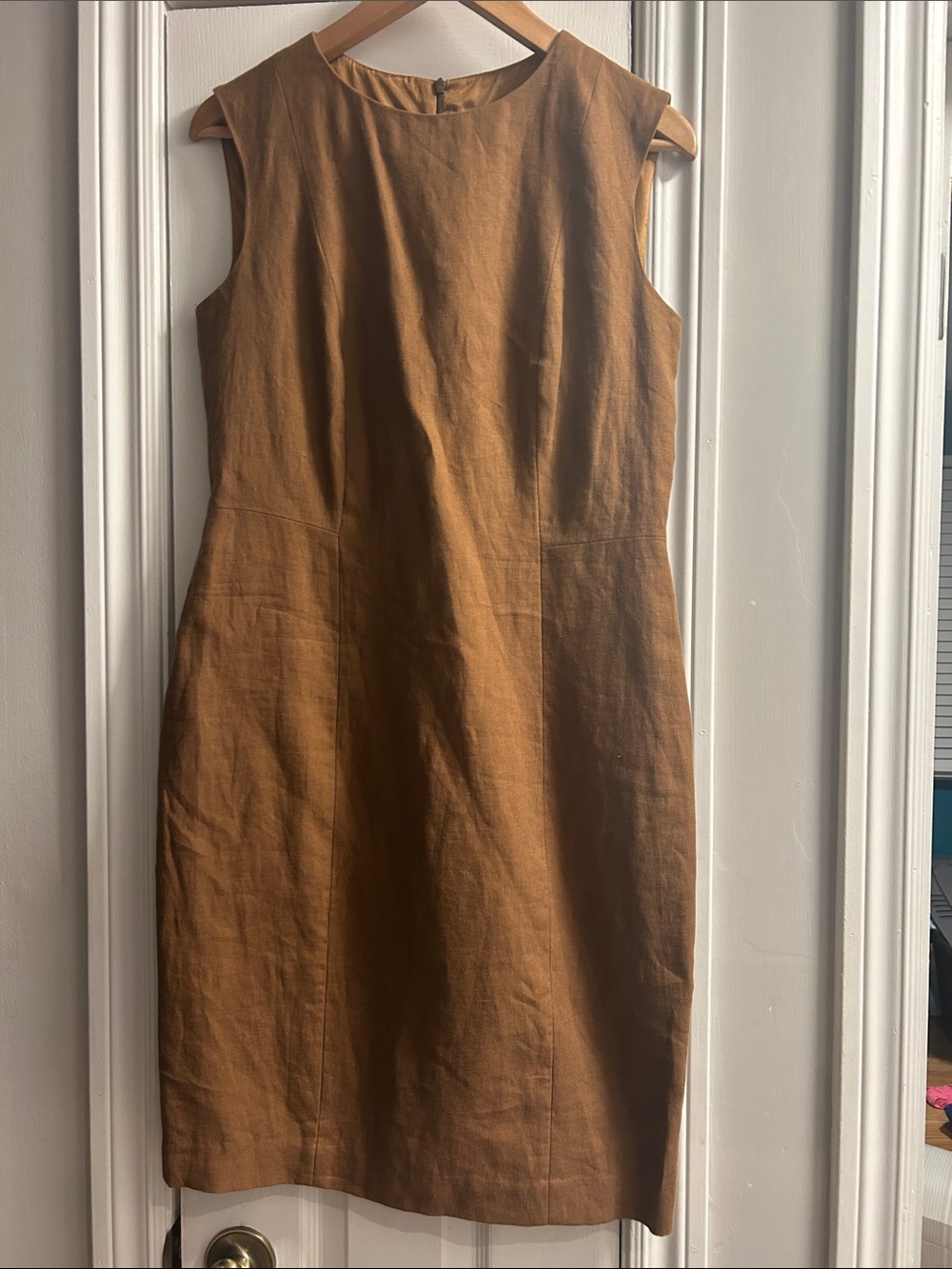 Sleeveless Midi Dress in Brown